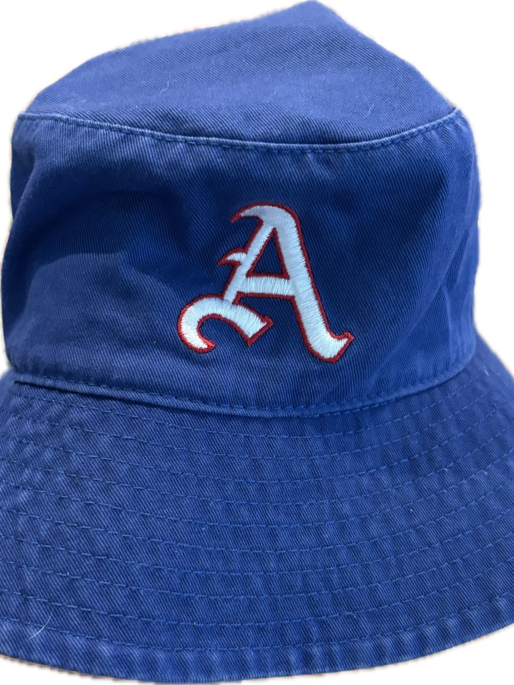 Philadelphia Athletics Blue Bucket Hat. Cooperstown Collection. OSFA.